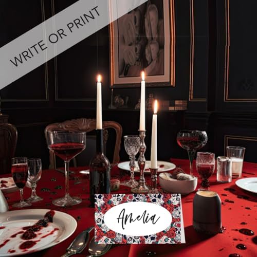 Andaz Press Halloween Name Place Cards 24 Pack 2x35