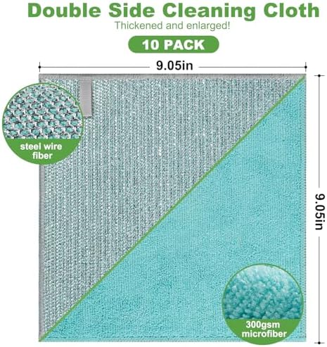10 Counts Non Scratch Wire Dishcloth Multipurpose