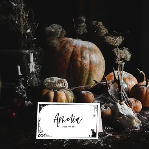 Andaz Press Halloween Name Place Cards 24 Pack 2x35 1