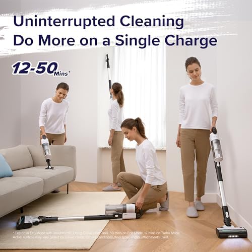 LEVOIT Cordless Stick Vacuum with 50 Minutes Runtime
