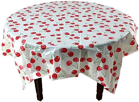 Retzjorv Vpang 2 Pcs Plastic Tablecloth 71 Inch
