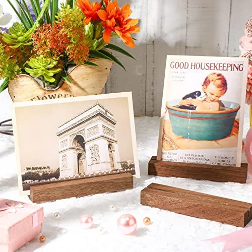Roowest 24 Pcs 45 Inch Wooden Table Number Holders