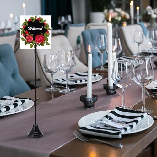 12 Pcs Table Number Holders with Alligator Clips Black