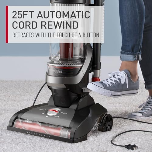 Hoover WindTunnel Cord Rewind Pro Bagless Vacuum Cleaner
