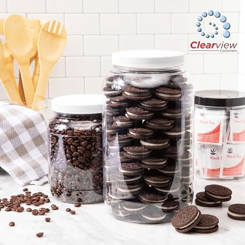 12 Pack Clearview Jars with Leak Proof Lids
