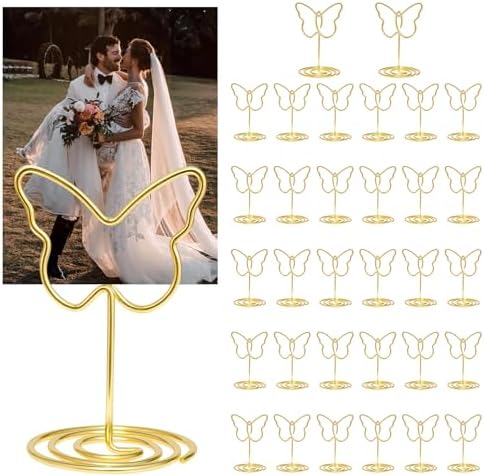 32pcs Table Number Holders with Butterfly Design
