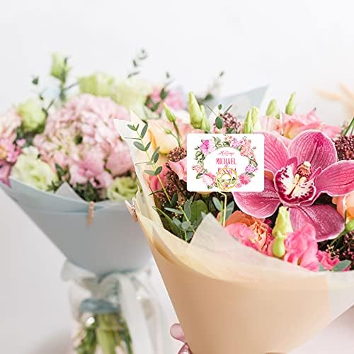 Zonon 30 Pcs Gold Floral Place Card Holders