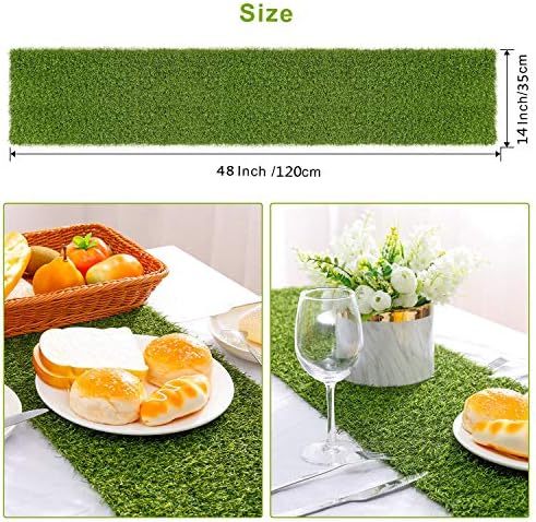 Farochy Artificial Grass Table Runner 14x48 Inches 1