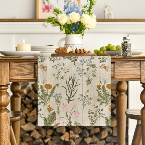 Artoid Mode Floral Table Runner 13x72 Inch