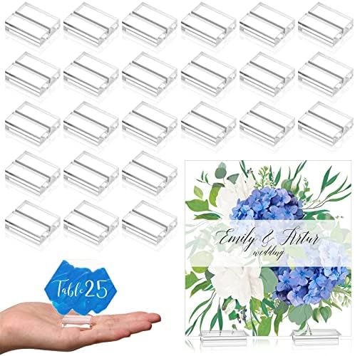Yalikop Acrylic Place Card Holders 25 Piece Set