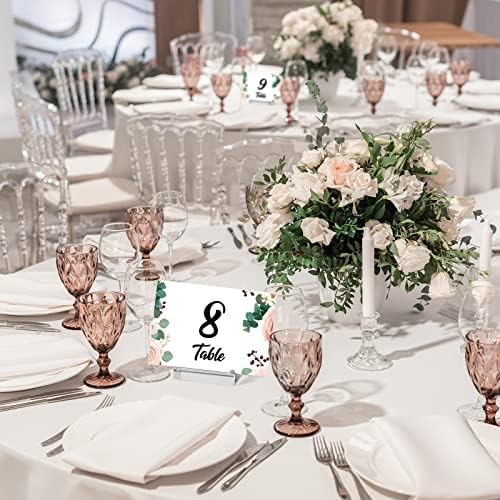 Roowest 100 Pcs Clear Place Card Holders for Events