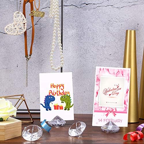 Boao 24 Pack Diamond Table Number Holders