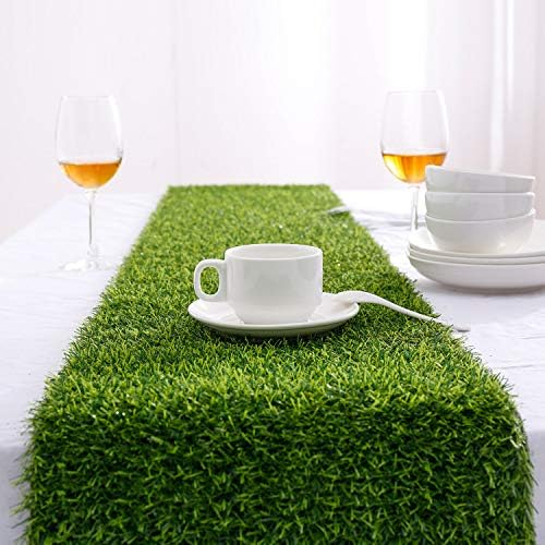 Farochy Artificial Grass Table Runner 14x48 Inches 1