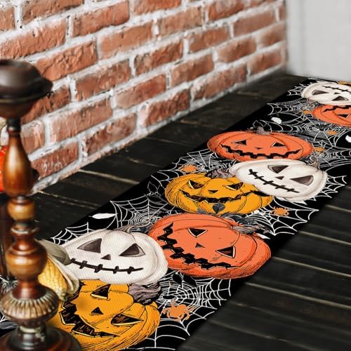 Pedenty 72x13 Inch Halloween Table Runner Decorations