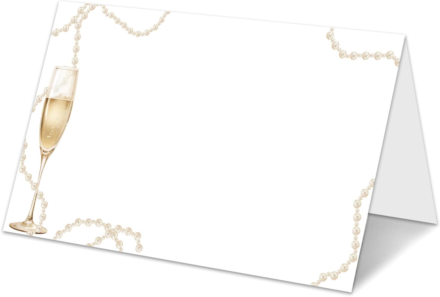 Champagne Wedding Place Cards for Table Setting 25pcs