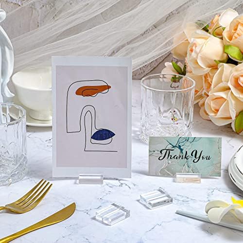 Yalikop Acrylic Place Card Holders 25 Piece Set