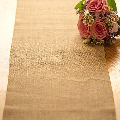 AK-Trading Natural Chic Rustic Burlap Table Runner