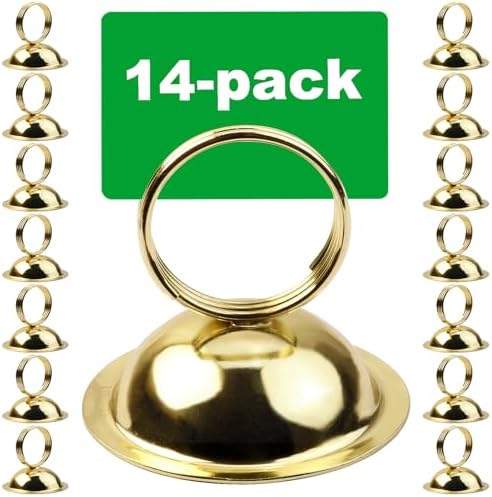 Gold Table Number Holders 14 Pack for Wedding Events