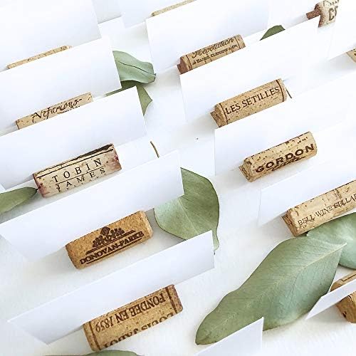 Premium Recycled Cork Place Card Holders Set of 25