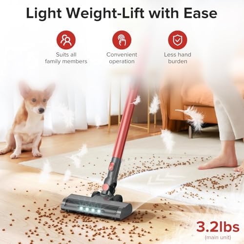 HOUSBRUSH Cordless Vacuum Cleaner with 8-in-1 Functionality