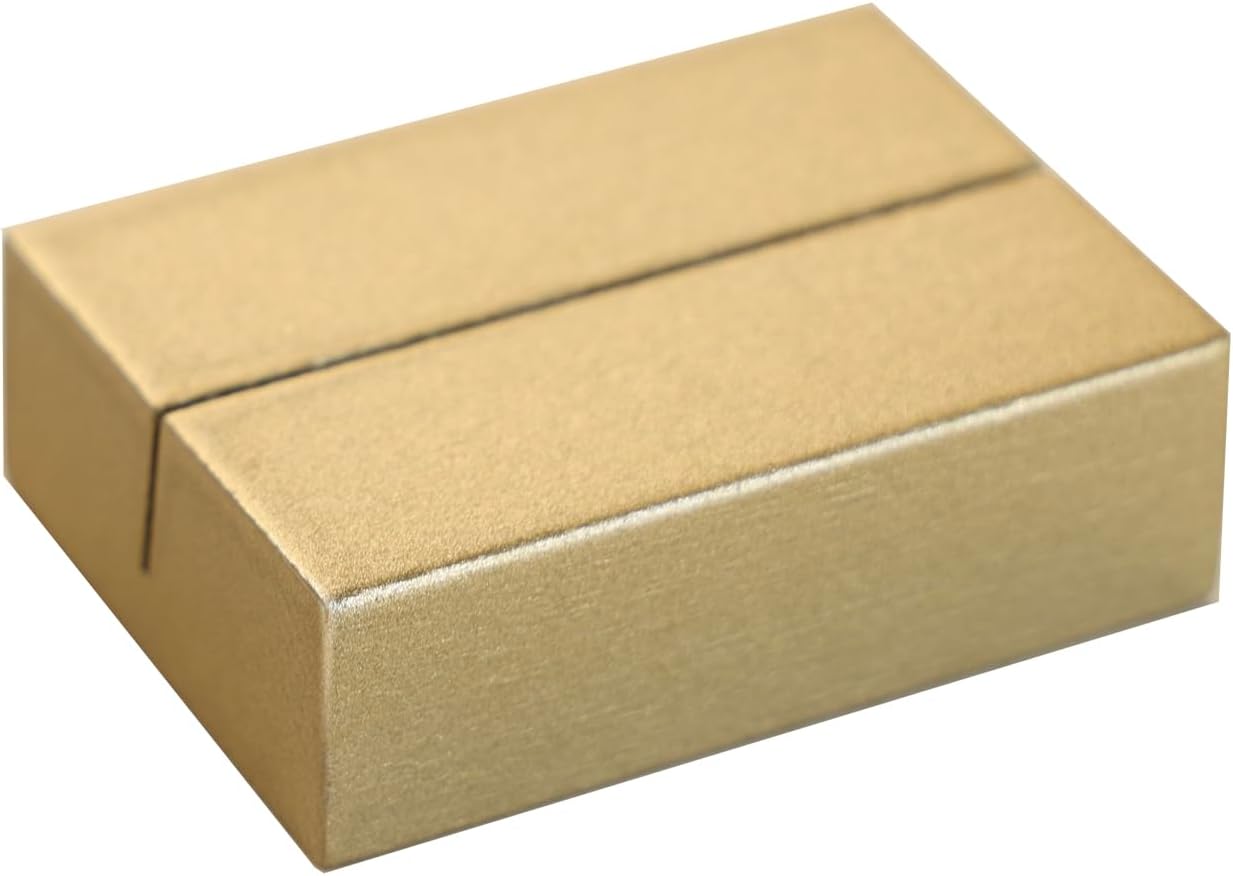 UNIQOOO 12 Pack 2 Inch Gold Birch Place Card Holders