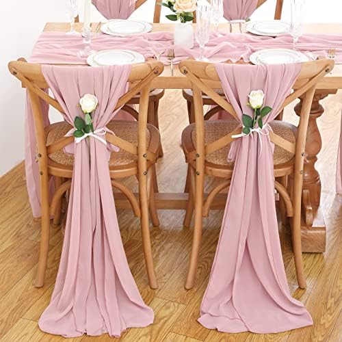 SoarDream Table Runner 10 Pack Dusty Rose Rustic