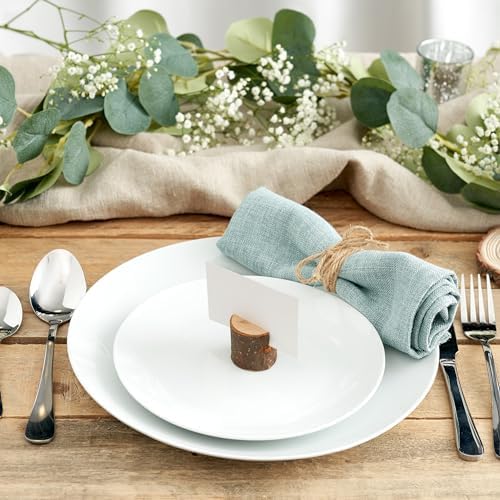 THE TWIDDLERS 50 Rustic Wood Place Card Holders