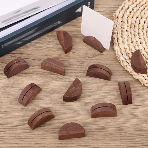 30pcs Wooden Table Number Stands for Weddings and Parties
