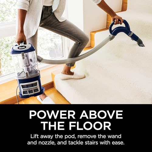 Shark Navigator Lift-Away Deluxe Upright Vacuum Blue NV360