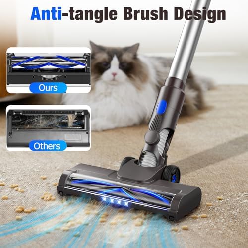 Cordless Vacuum Cleaner with 2200 mAh Battery