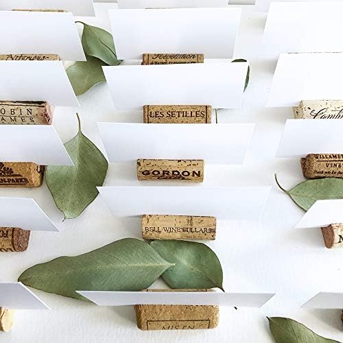 Premium Recycled Cork Place Card Holders Set of 25