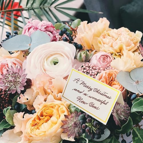 25 Pack Gold Foil Border Place Cards for Weddings and Events