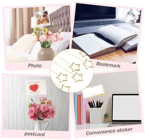 20 Pcs Star Shape Metal Place Card Holders