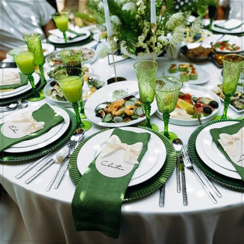 100 Pack Ivory White Wedding Place Cards with Bow Ribbon Arch Design