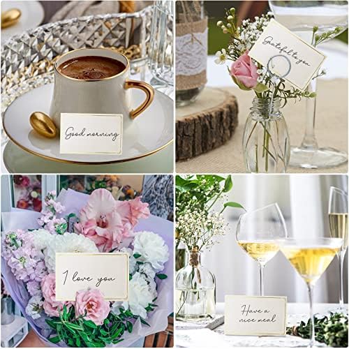 PECULA 70 Pcs Gold Foil Place Cards for Wedding and Events