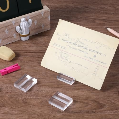 50 Pcs Acrylic Table Number Holders 12 Inch