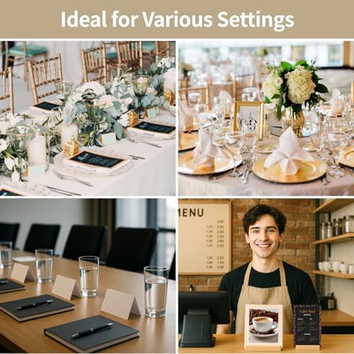 50 Pcs Gold Table Number Stands for Weddings and Events