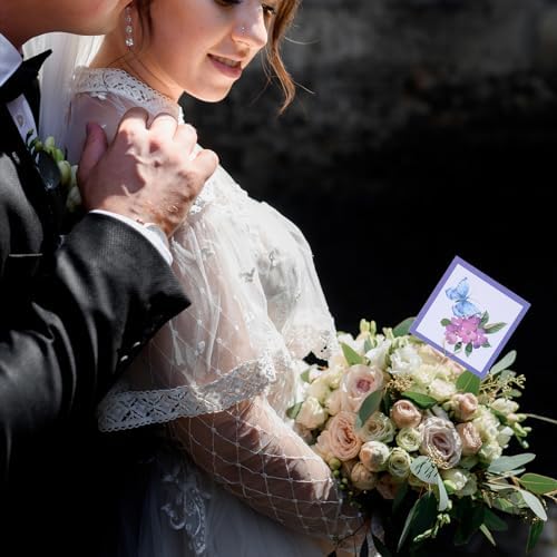 20pcs Metal Flower Card Holder Stick for Wedding and Floral Arrangements