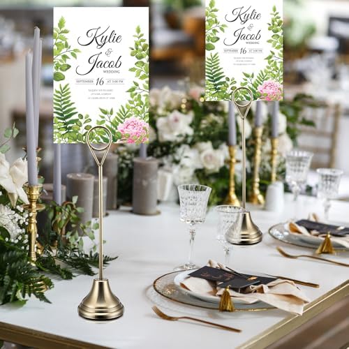 Marspark 16 Pcs 8 Inch Metal Table Number Holders