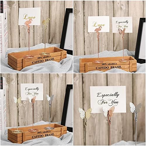 Butterfly Table Number Holders 10Pcs Rosegold