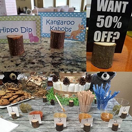 Rustic Wood Table Numbers Holder 20pcs