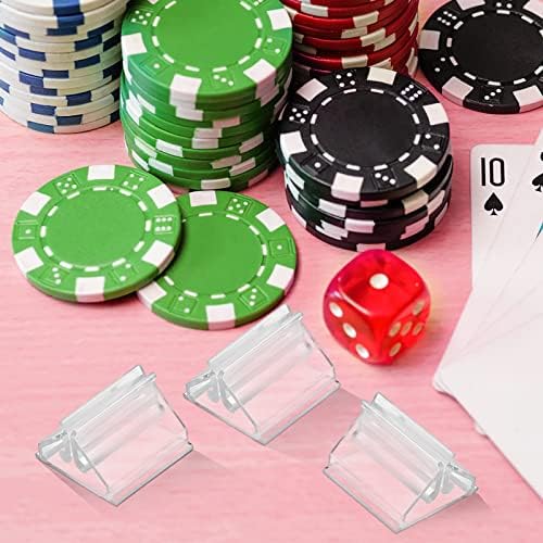 24PCS Clear Acrylic Place Card Holders for Wedding Photos and Memos