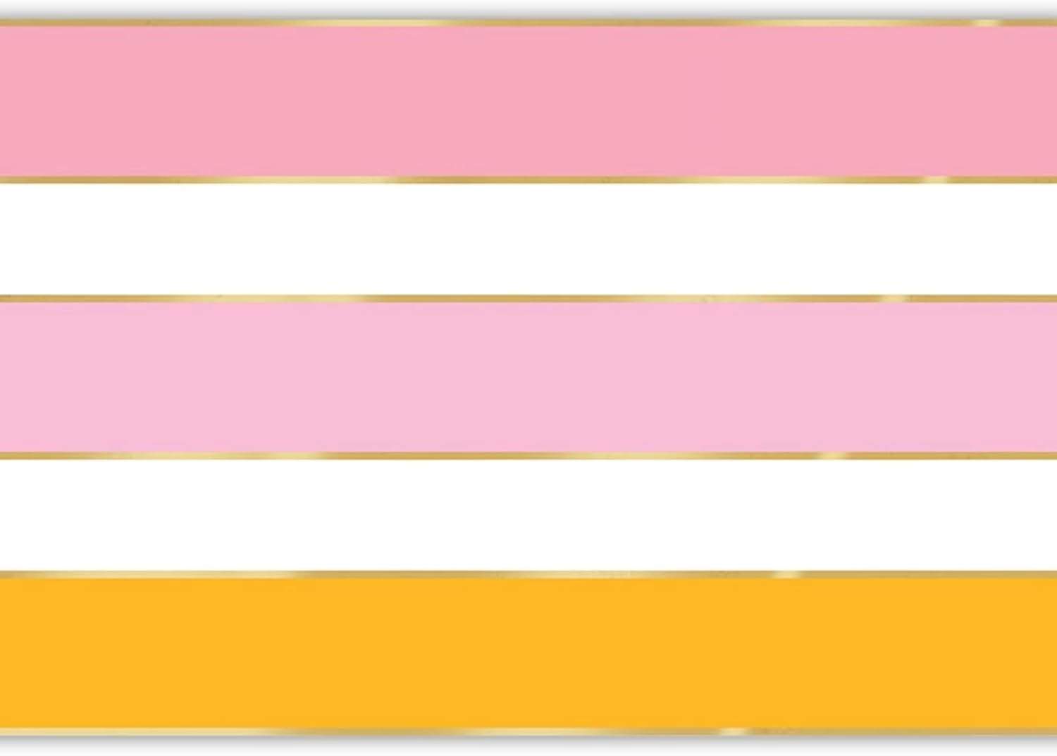 Slant Collections Paper Table Runner with Cabana Stripe