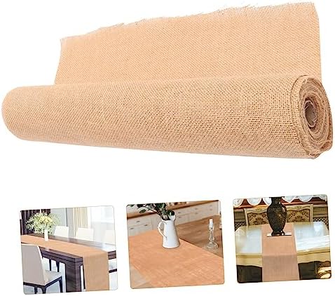 Natural Linen Table Runner for Weddings and Home Decor
