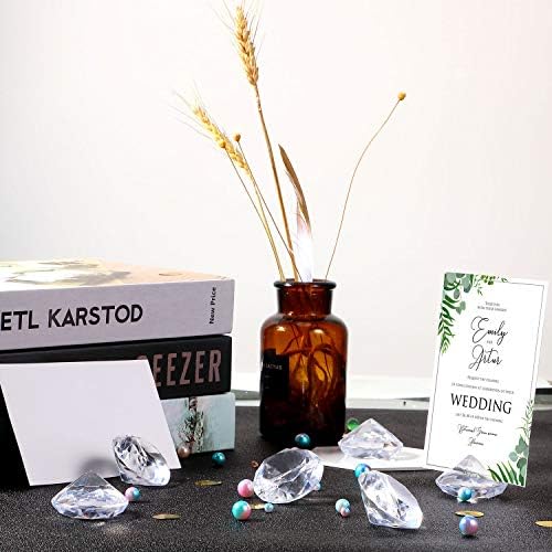Boao 24 Pack Diamond Table Number Holders