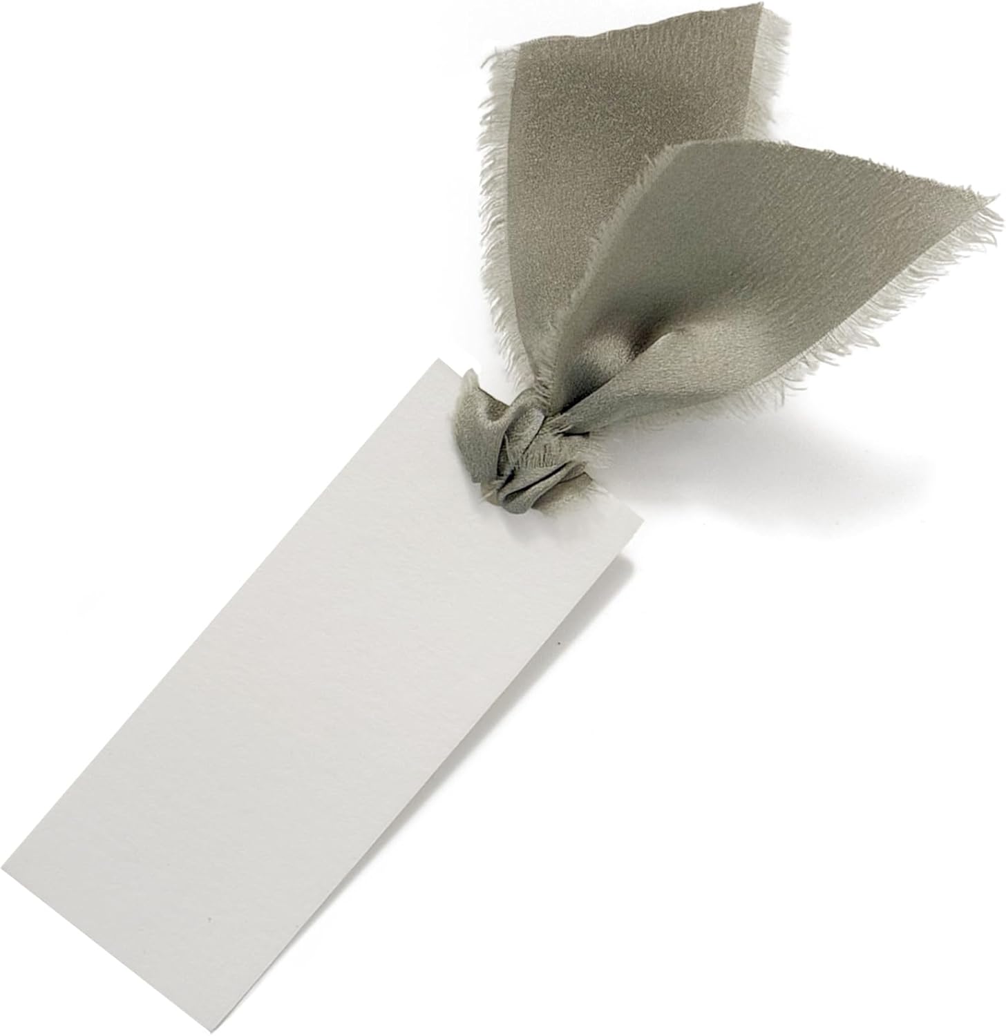 40 Pcs Place Cards with Dusty Green Ribbons for Wedding Parties