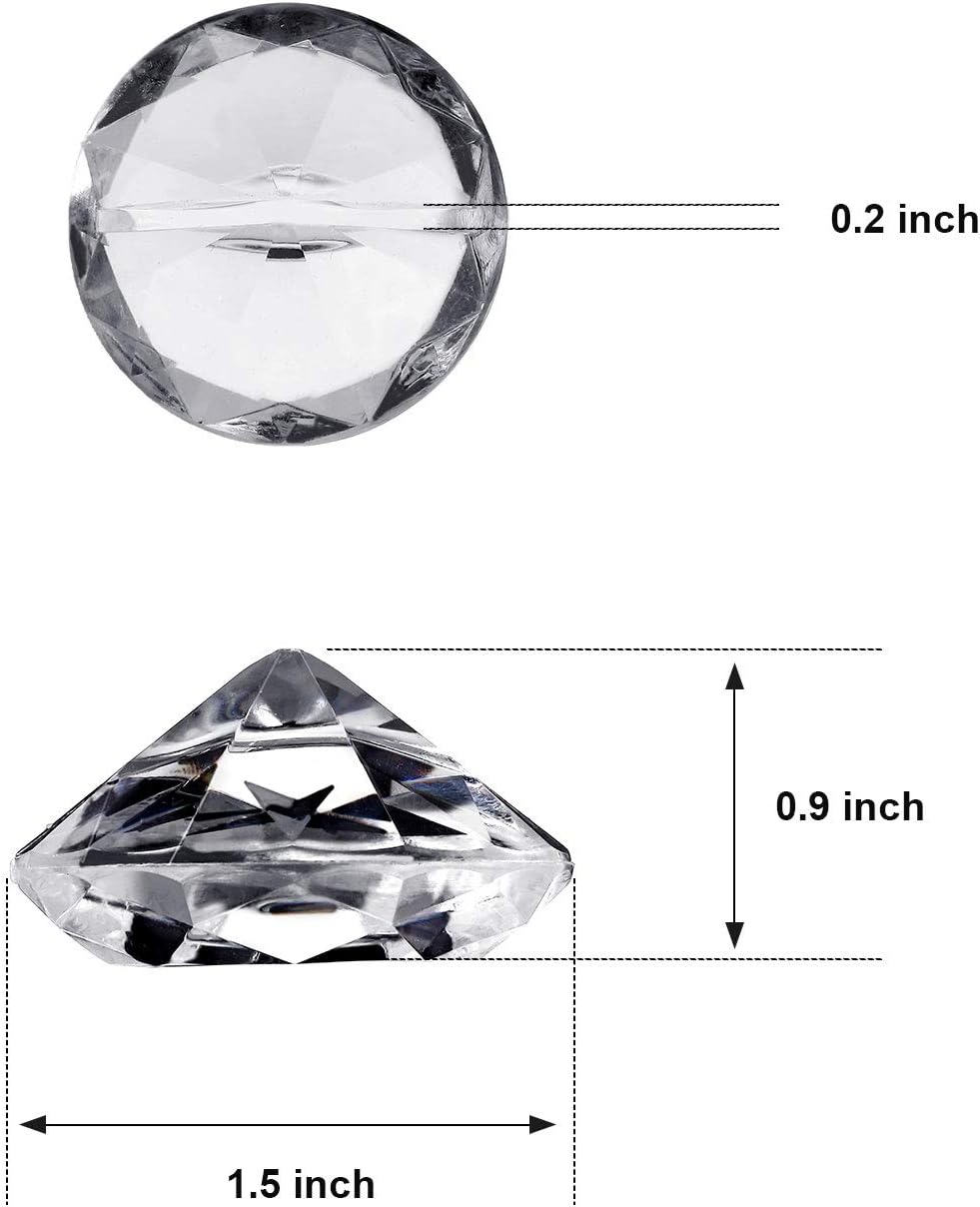 Boao 24 Pack Diamond Table Number Holders