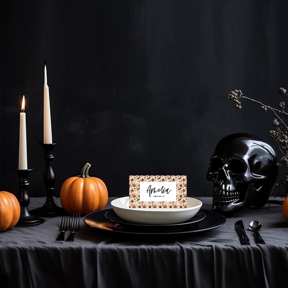 Andaz Press Halloween Place Cards 24 Pack 2x35 1