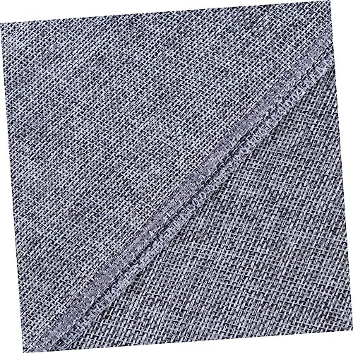 KICHOUSE Gray Burlap Table Runner Elegant Imitated Linen Decor