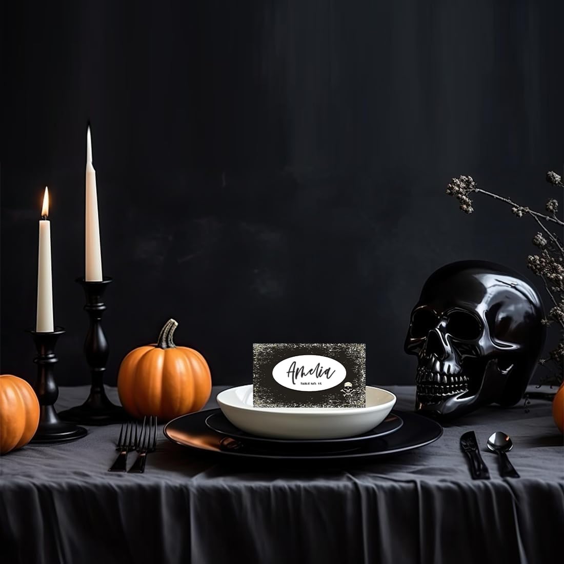 Andaz Press Halloween Place Cards 24 Pack 2x35 Inch